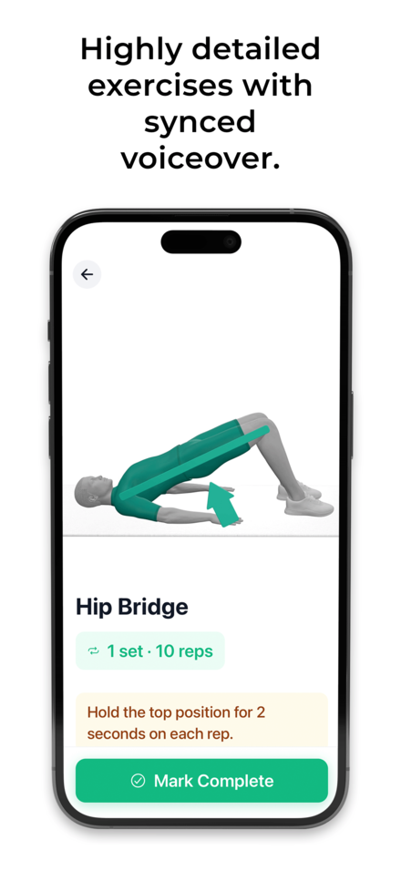 Motion app exercise animation screen